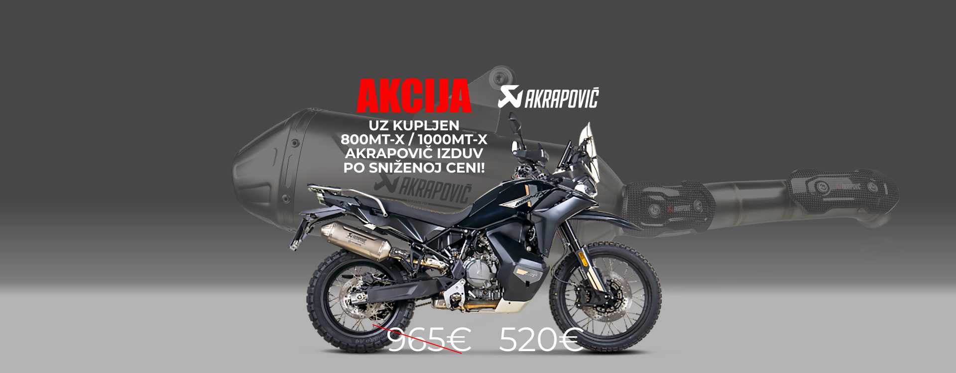 Sajt Akrapovic akcija cfmoto